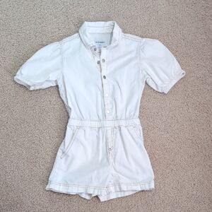 Old Navy Kids Cream Button-Up Romper